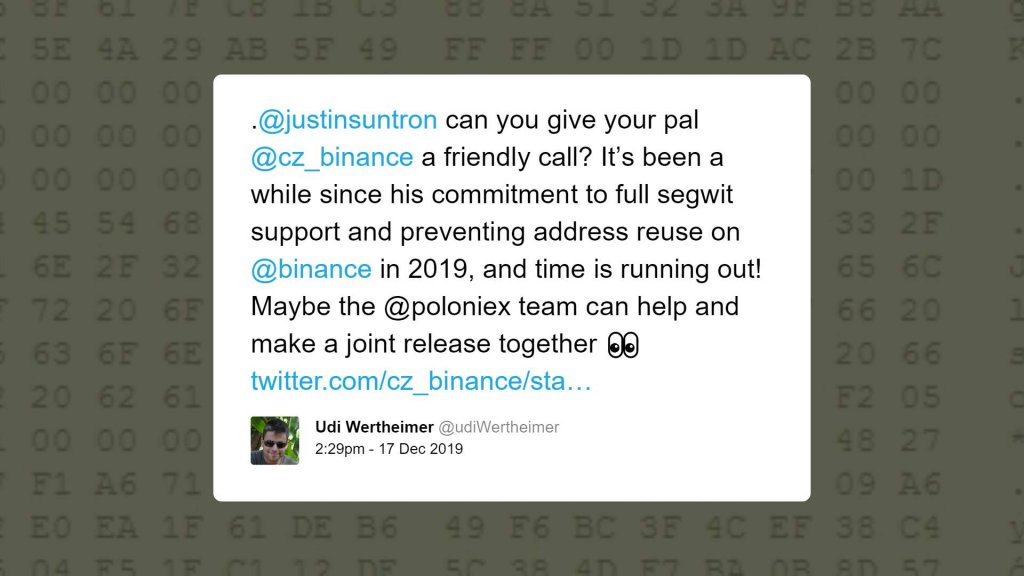  bitcoin segwit promise eoy 2019 transactions fulfill 