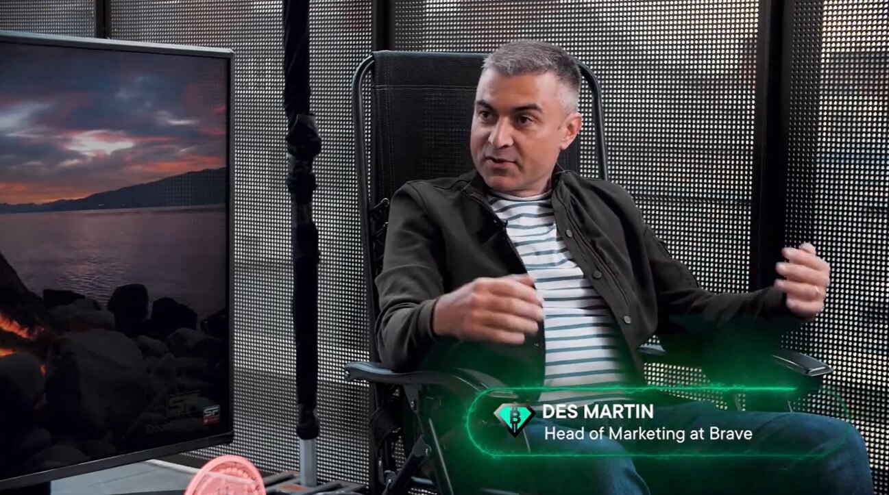 Braves Des Martin talks Bitcoin as Web 3.0, tokenizing the web, and why banks are dinosaurs