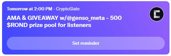 Metaverse project Gensokishi to host AMA and Giveaway with CryptoSlate