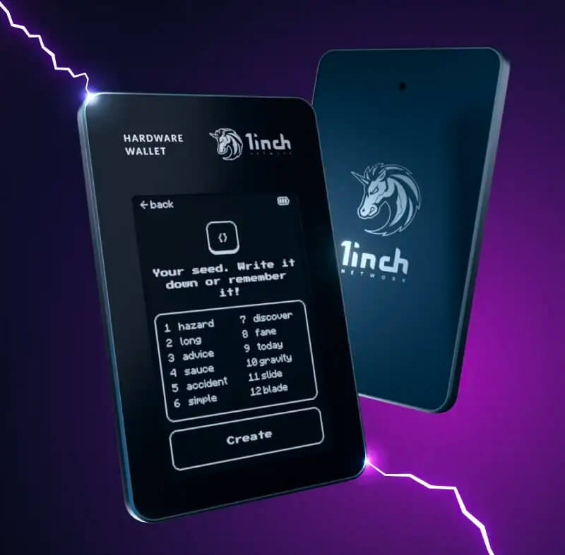 1inch launches multi-coin hardware wallet