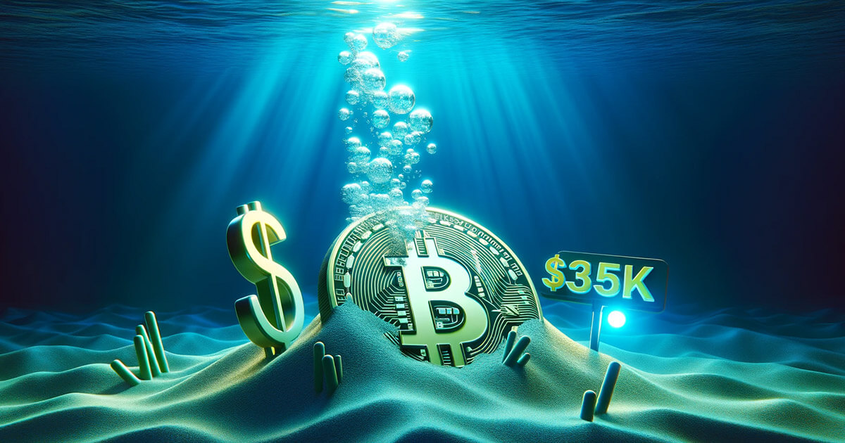 Record single-day liquidation of $300M as Bitcoin slipped under $35K