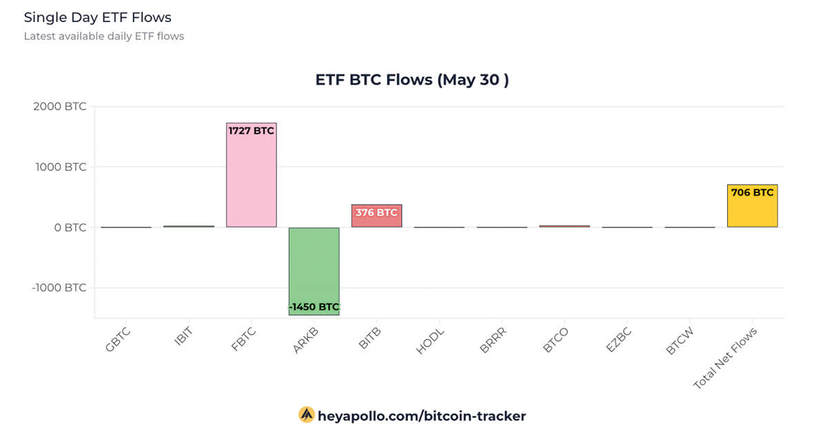 Fidelitys $119.1 million inflow boosts Bitcoin ETF gains as inflows hit 13-day streak