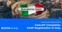 Gate Community Expands Its European Presence with Italy VASP Registration
