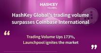 HashKey Worldwide’s trading volume surpasses Coinbase Worldwide