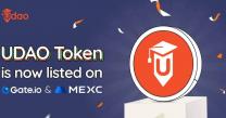 UDAO Token Now Live on Gate.io and MEXC