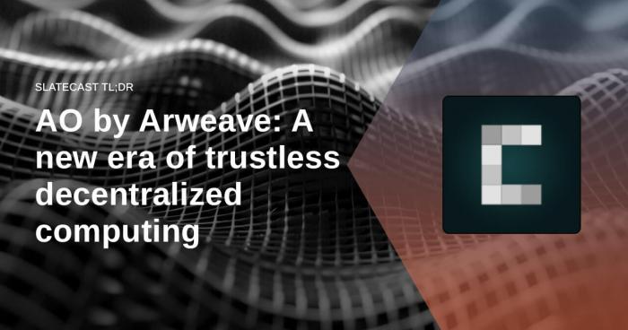 Arweave’s AO set to transform decentralized computing with innovative tokenomics