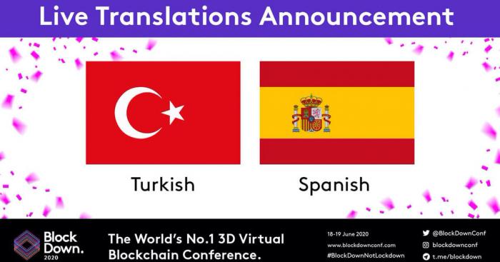 Virtual conference BlockDown going global with live Turkish and Spanish translation