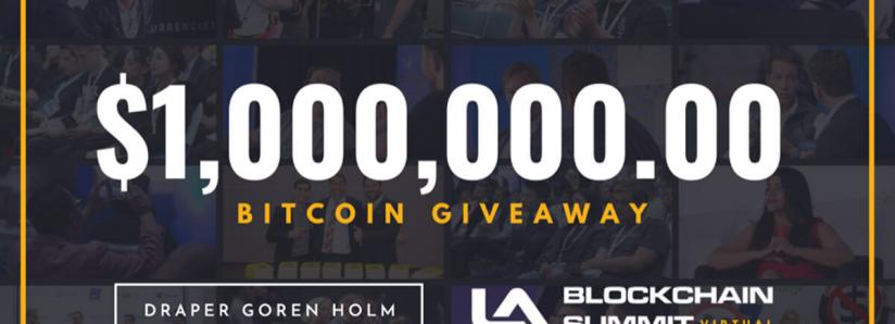 Draper Goren Holm’s LA Blockchain Summit celebrates going virtual with $1 million Bitcoin giveaway