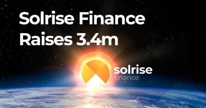 Solrise Finance Raises $3.4 Million For Solana-Based Non-Custodial Asset Management Protocol