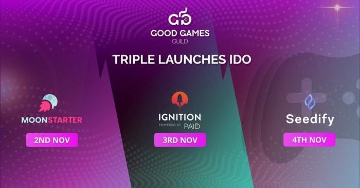 Good Games Guild Announces Triple IDO on Seedify, Ignition, MoonStarter