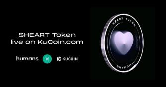 Humans.ai’s $HEART token gets listed on KuCoin and tops 30 mln. volume on the first day of trading