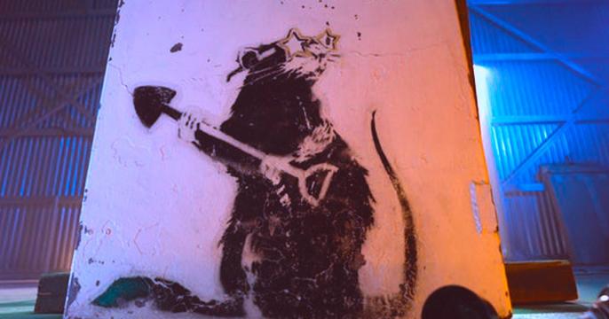 Banksy’s renowned Wharf Rat will be auctioned as an NFT
