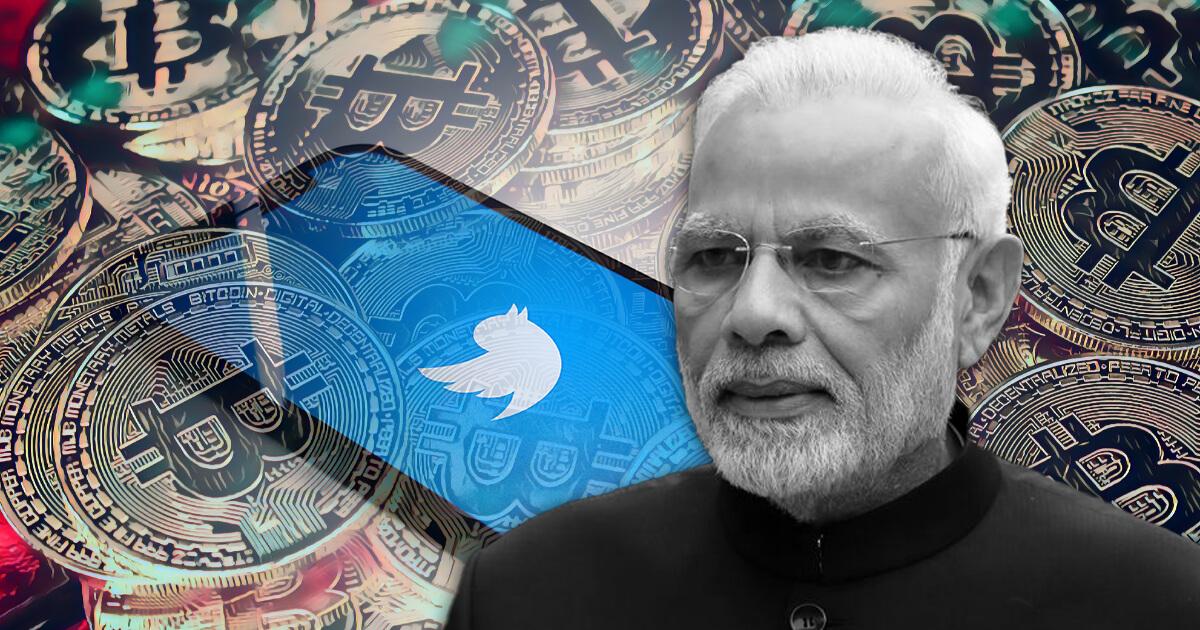 Amid call for crypto regulation, hacker uses India’s PM Twitter account to promote fake BTC giveaway