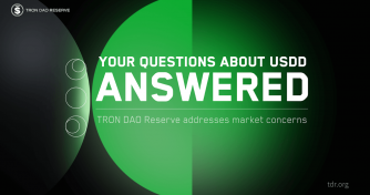 TRON DAO Reserve addresses questions regarding USDD stablecoin