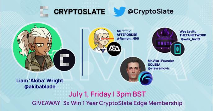 Can NFTs really give you digital rights? CryptoSlate AMA with Theta Labs, AfterOrder, and SolSea