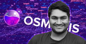Osmosis co-founder reveals cross staking through mesh security in chainmail armor at Cosmoverse