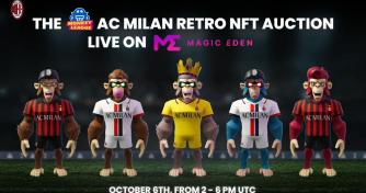 AC MILAN x MonkeyLeague NFT Auction Article and Post