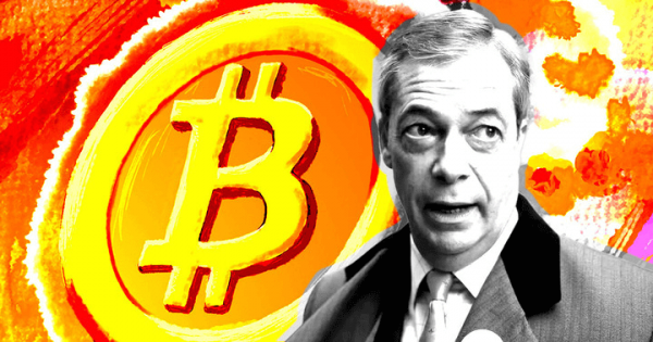 Nigel Farage draws parallels between political ridicule and Bitcoin ideology