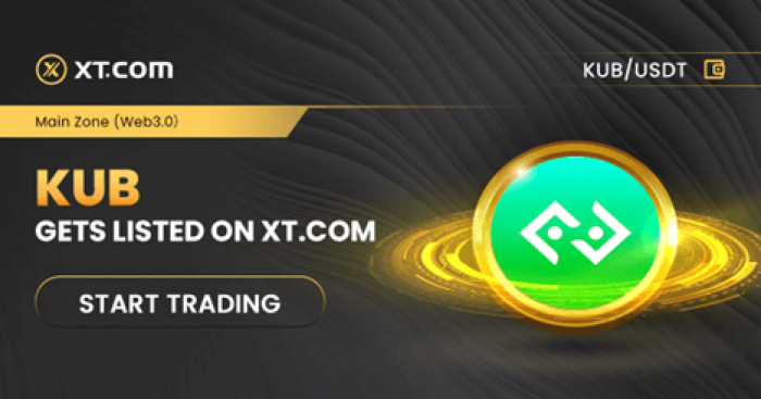 XT.COM lists KUB in its main zone