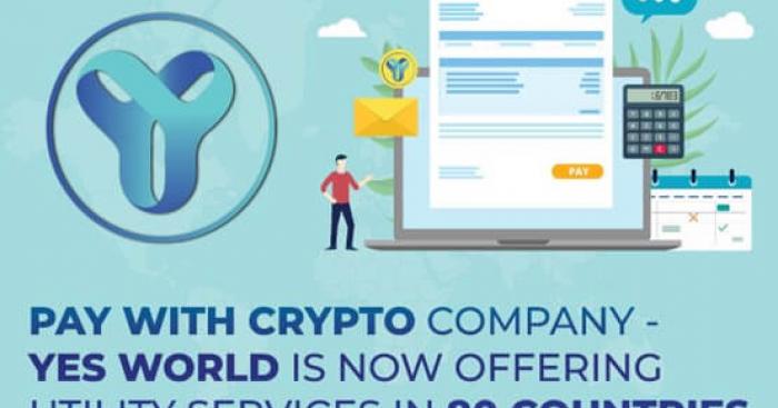 Climate tech crypto startup YES WORLD launches utility services portal, available in 80 countries