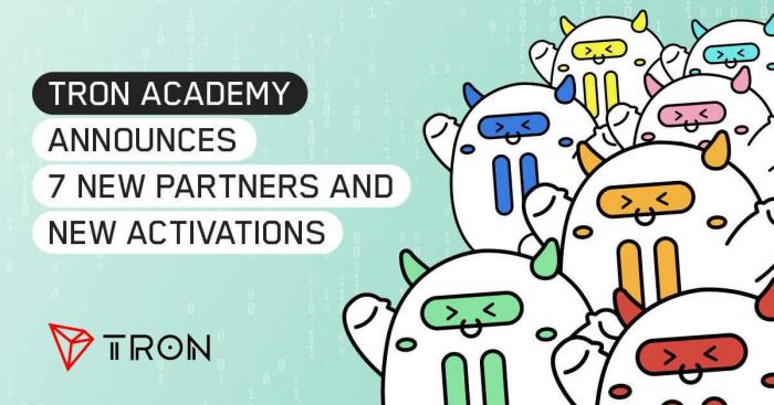 TRON Academy Announces 7 New Partners and New Activations