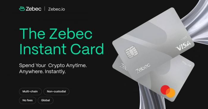Zebec Launches Instant, Multi-chain, Non-custodial, No fees Crypto Card Worldwide