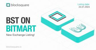 Blocksquare Announces Major Listing Of Its Native Governance Token BST On BitMart