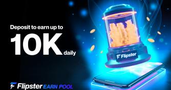 Flipster Launches New Earn Pool Feature Allowing Users to Earn Up To 10K USDT Daily on Their Crypto