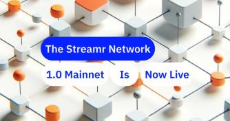 Streamr Network 1.0 Mainnet Launches, Fulfilling the 2017 Roadmap’s Vision of Decentralized Data Broadcasting
