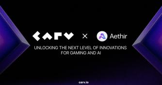 CARV and Aethir Partner to Power Next-Gen Gaming and AI, Offering Reciprocal Rewards Between Communities