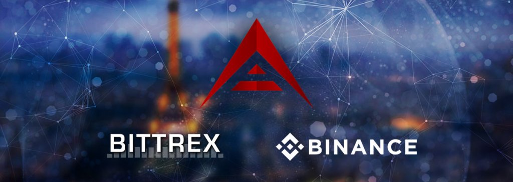 ARK is traded on Bittrex and Binance