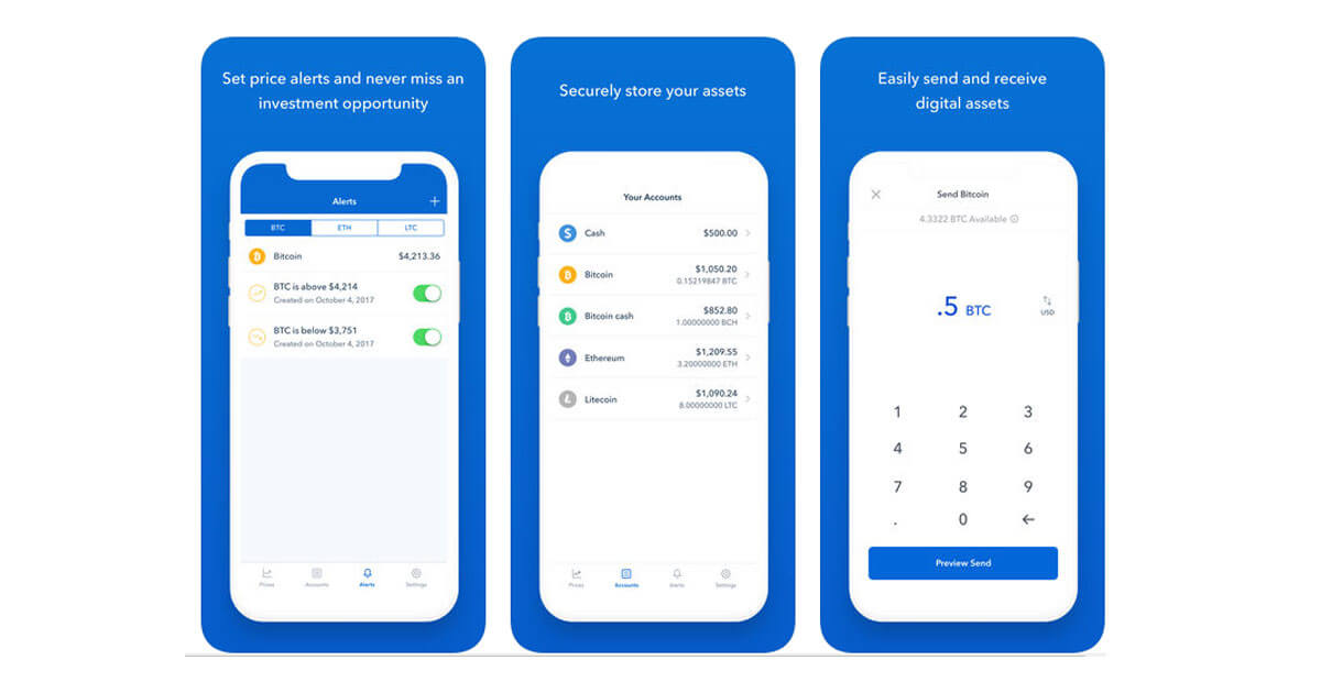 android coinbase app hung on sending
