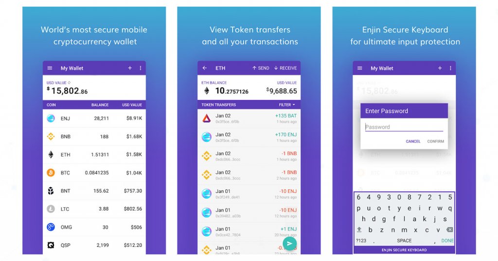 Enjin Wallet screenshot