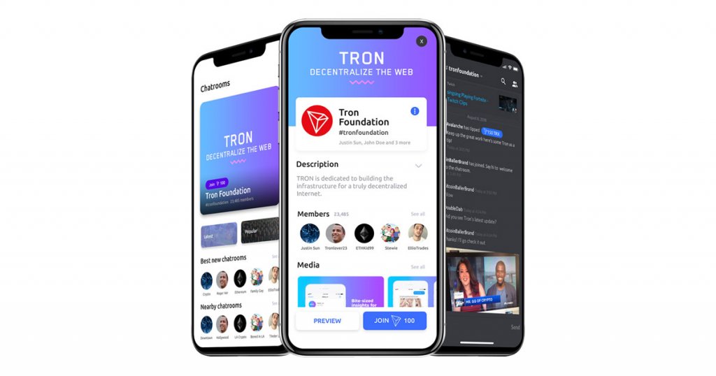 TronChat screenshot