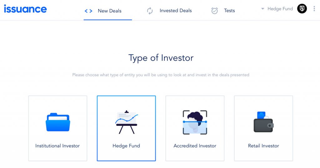 Issuance screenshot 1