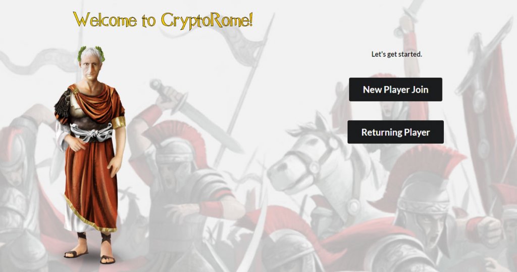 CryptoRome screenshot