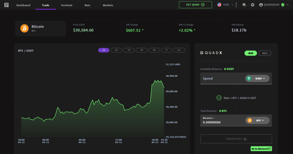 Quadency screenshot 1