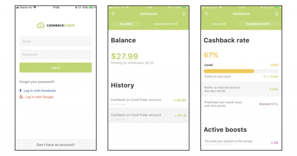 Cashbackcloud screenshot