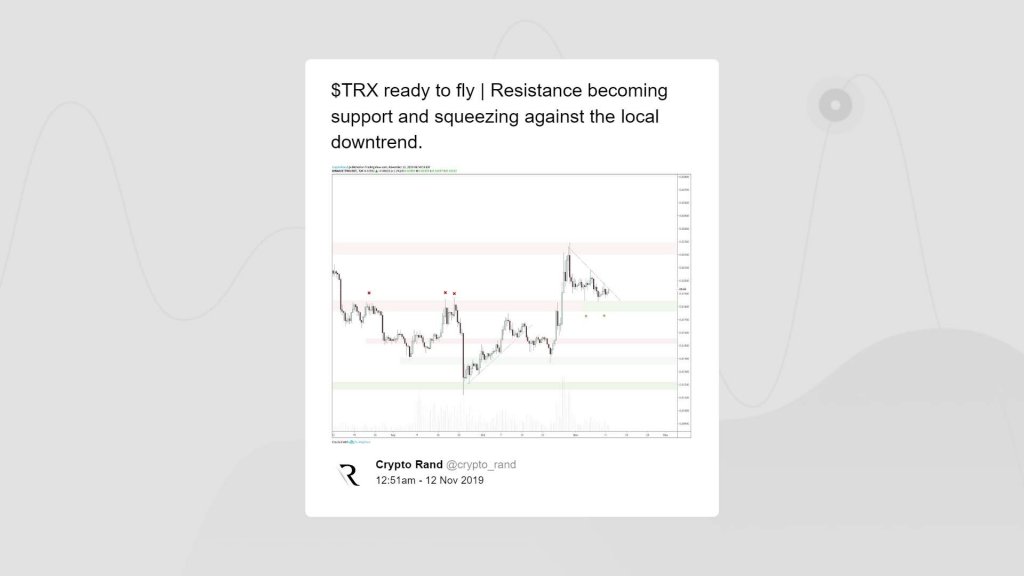 Crypto Rand prediction about TRON's price