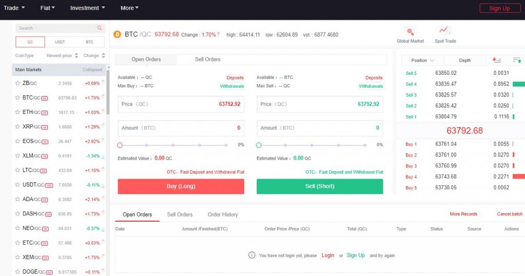 ZB.com screenshot 1
