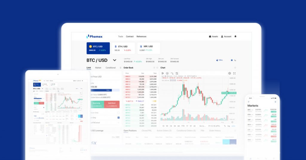 Phemex screenshot 1