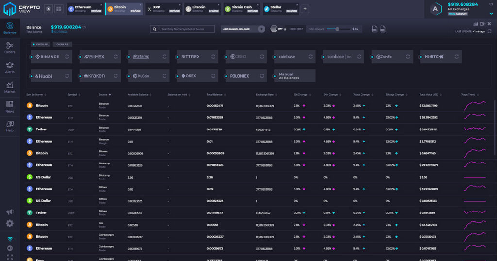 CryptoView screenshot