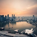 aerial view of body of water