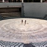 two people in stadium