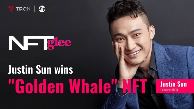 Justin Sun Wins The Bid For NFT Glee’s Golden Whale Pass : The Highest Priced Bitcoin NFT To Date