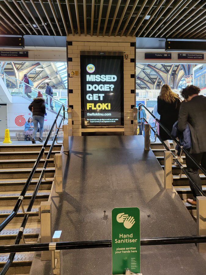 Floki Inu advert in London