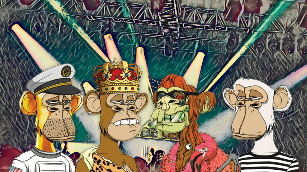 Four Bored Ape Yacht Club NFTs form Gorillaz-like music group