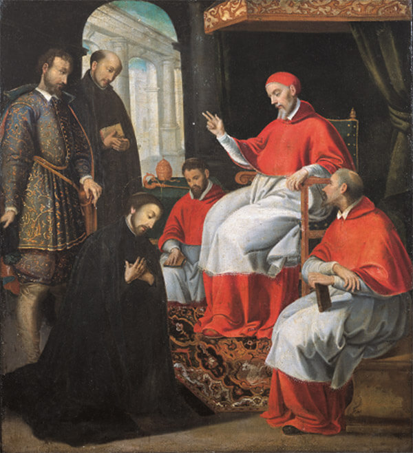 Pope Paul III receives St Francis Xavier