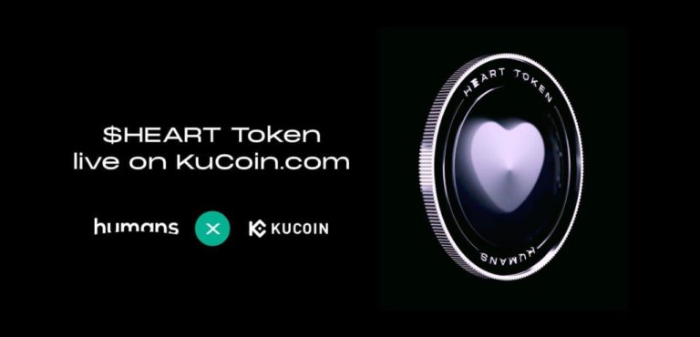 Humans.ai’s $HEART token gets listed on KuCoin and tops 30 mln. volume on the first day of trading