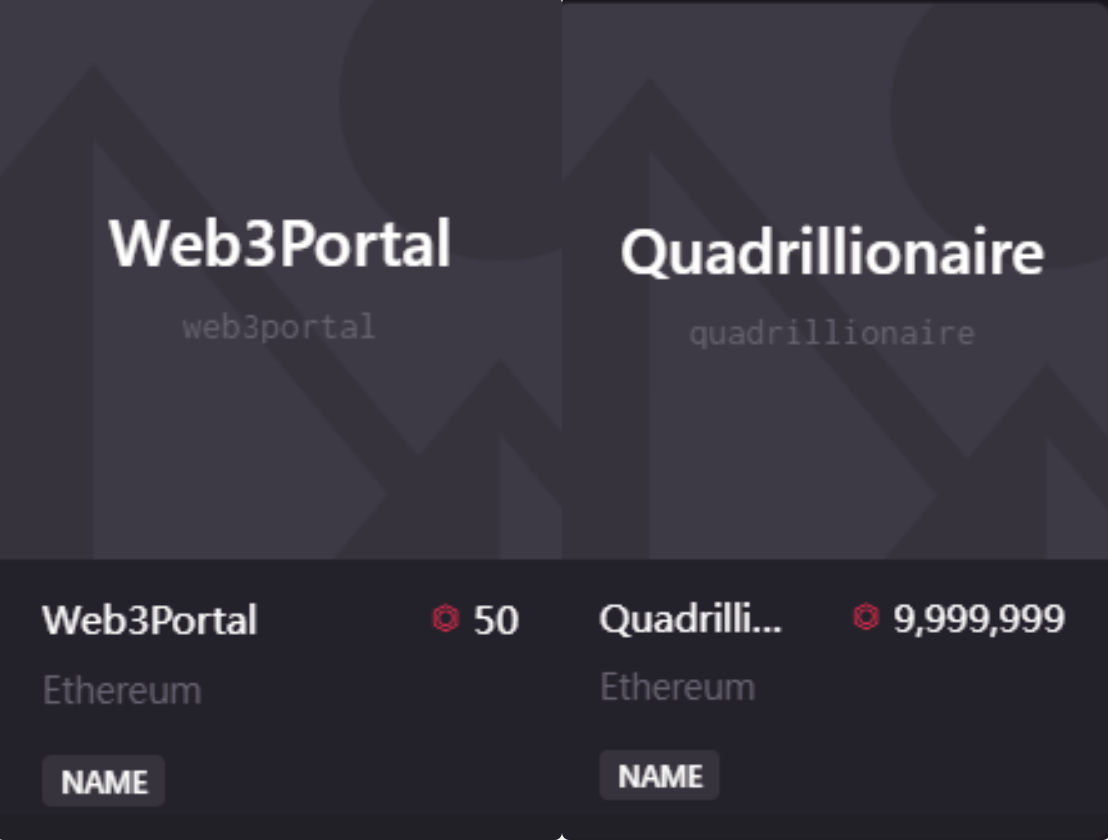 Decentraland Wearable NFT: Web3 Portal and Quadrillionaire